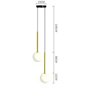 Luminária Pendente Esférica Britânica