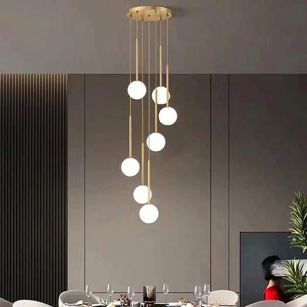 Luminária Pendente Esférica Britânica