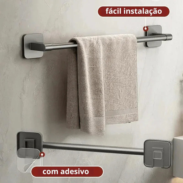 Toalheiro com Adesivo de Colagem
