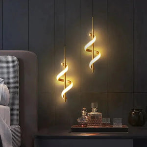 Luminário Pendente Espiral | 3 Tons de Iluminação