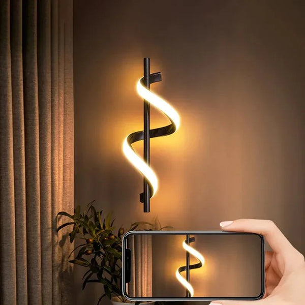 Luminário Pendente Espiral | 3 Tons de Iluminação