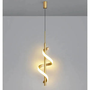 Luminário Pendente Espiral | 3 Tons de Iluminação