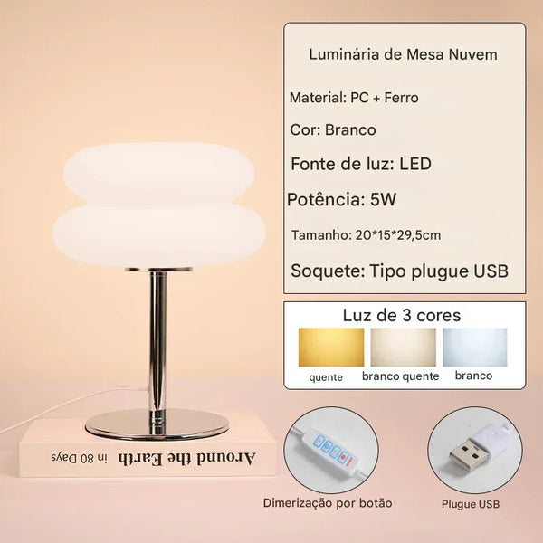 Luminária led para mesa